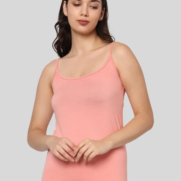 Peach Bamboo Fabric Camisole for Women Soft Daily Wear