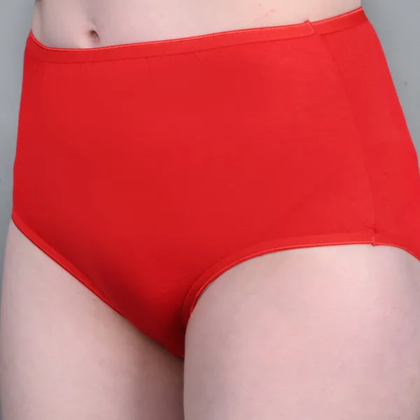 Bamboo Fabric Hipster Panty Red Black Pack of 2 for Women