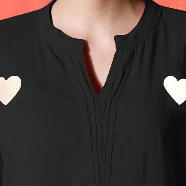 Women's Cotton Embroidery Straight Kurti Pant Set for Women