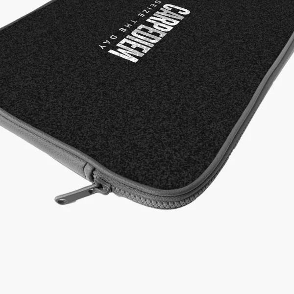 "CARPEDIEM- LIVE AT THE MOMENT" Laptop Sleeves:Bold Modern Design for Every Size