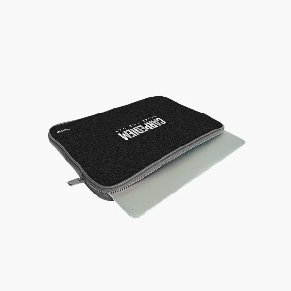 "CARPEDIEM- LIVE AT THE MOMENT" Laptop Sleeves:Bold Modern Design for Every Size