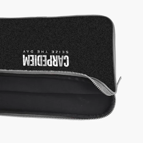 "CARPEDIEM- LIVE AT THE MOMENT" Laptop Sleeves:Bold Modern Design for Every Size