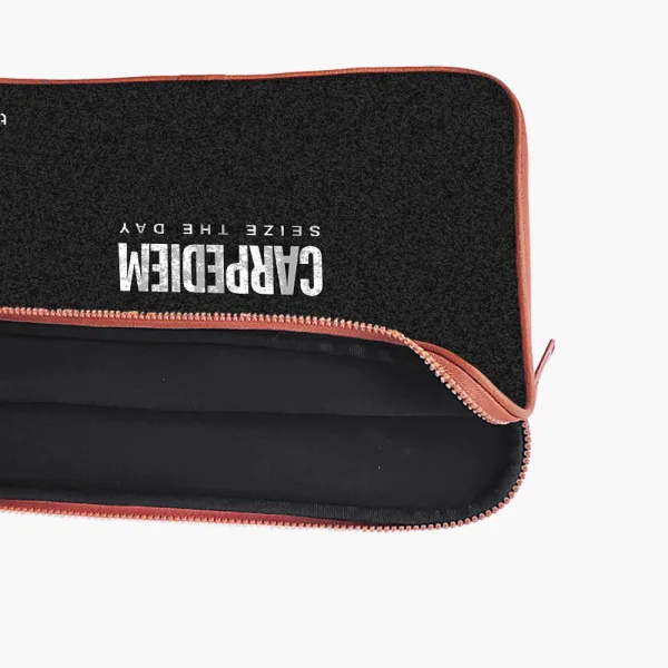 "CARPEDIEM- LIVE AT THE MOMENT" Laptop Sleeves:Bold Modern Design for Every Size