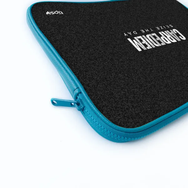 "CARPEDIEM- LIVE AT THE MOMENT" Laptop Sleeves:Bold Modern Design for Every Size