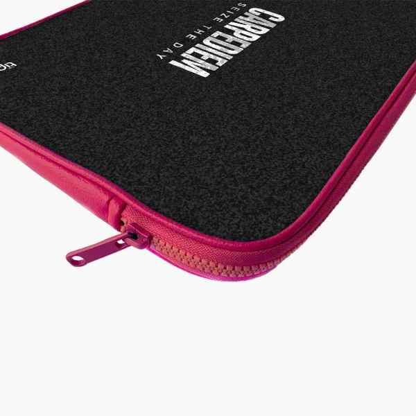 "CARPEDIEM- LIVE AT THE MOMENT" Laptop Sleeves:Bold Modern Design for Every Size
