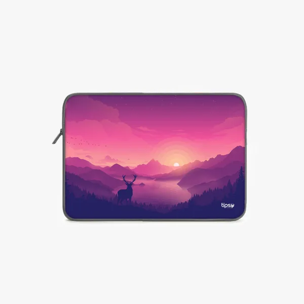 "NATURE CALLING DEER " Laptop Sleeves: Bold Modern Design for Every Size
