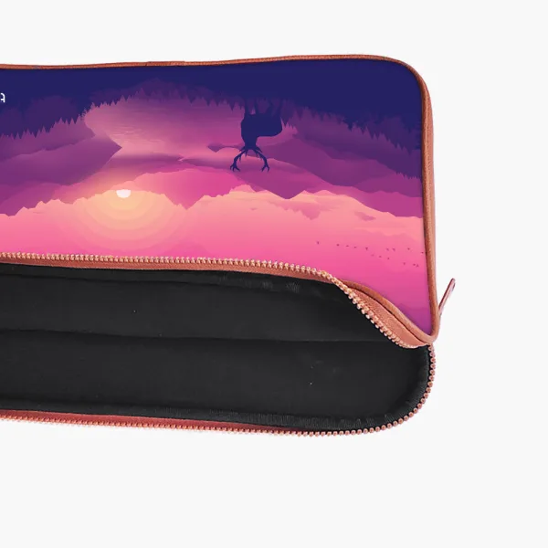 "NATURE CALLING DEER " Laptop Sleeves: Bold Modern Design for Every Size