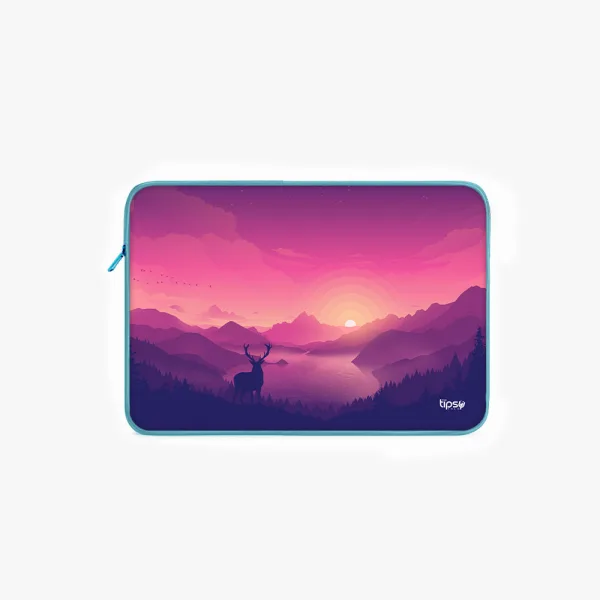 "NATURE CALLING DEER " Laptop Sleeves: Bold Modern Design for Every Size