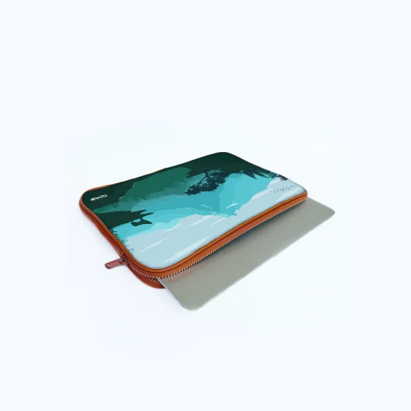 "WOLF IN THE FOREST" Laptop Sleeves: Bold Modern Design for Every Size