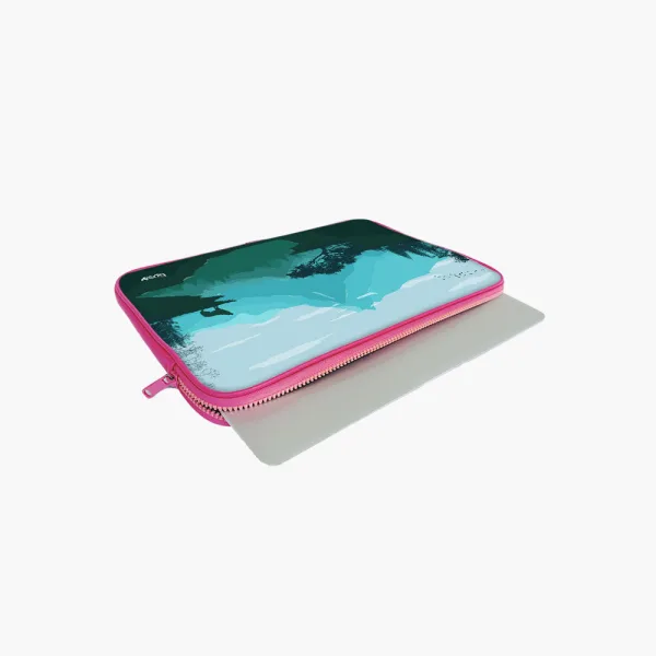 "WOLF IN THE FOREST" Laptop Sleeves: Bold Modern Design for Every Size