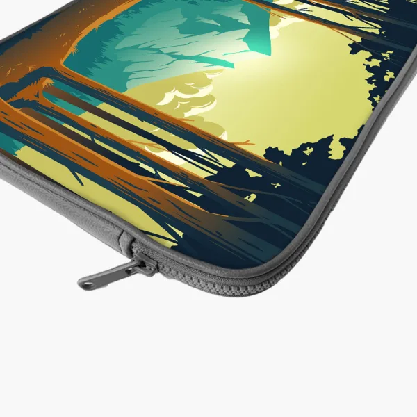 "LOST IN THE FOREST" Laptop Sleeves:Bold Modern Design for Every Size