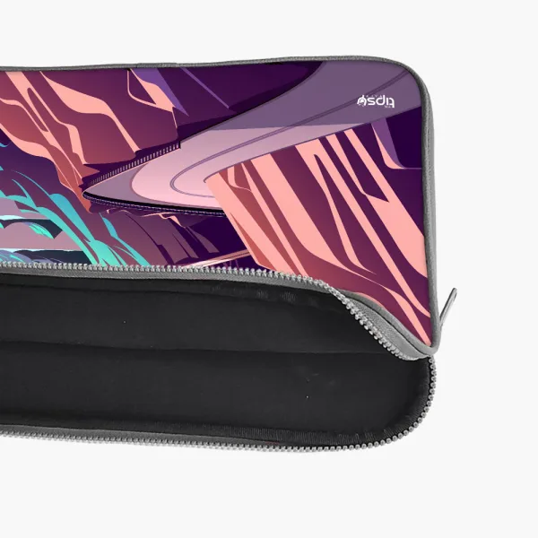 "Scenic Road Illustration" Laptop Sleeves:Bold Modern Design for Every Size