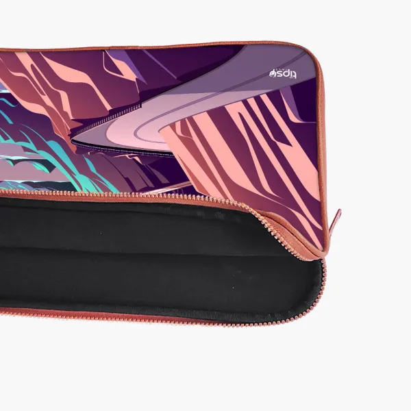 "Scenic Road Illustration" Laptop Sleeves:Bold Modern Design for Every Size