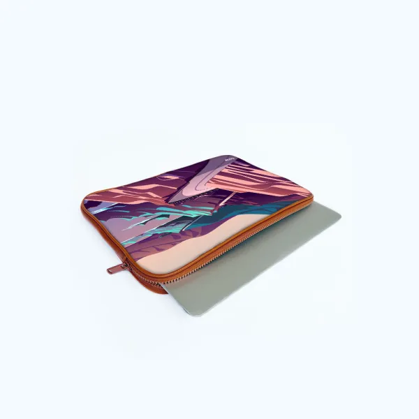 "Scenic Road Illustration" Laptop Sleeves:Bold Modern Design for Every Size