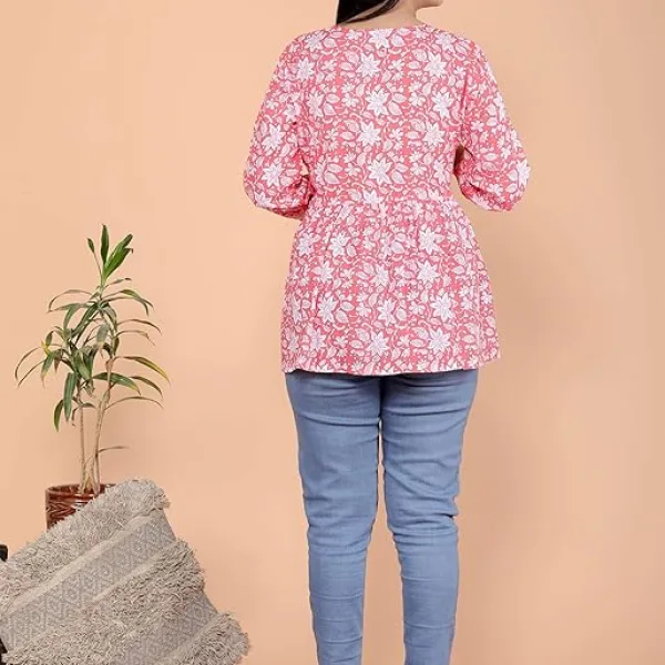 Printed Short Anarkali Kurti Perfect for Casual, Formal, and Ethnic Wear