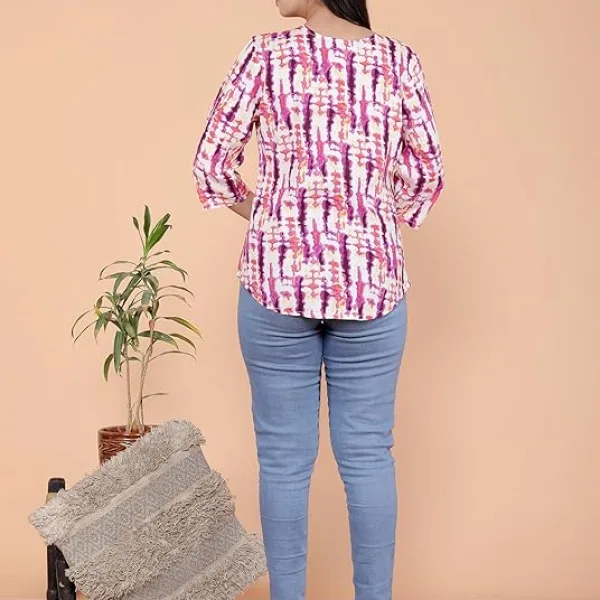 Women's Cotton Printed Straight Short Kurta