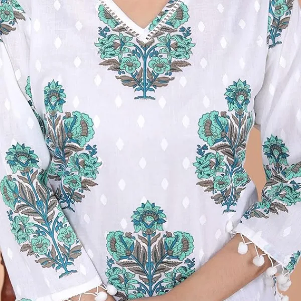 Floral Printed Straight Kurti
