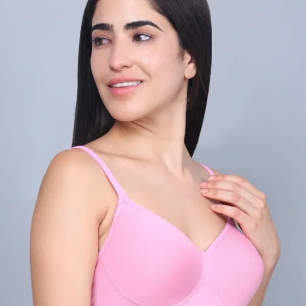 Bamboo Fabric Full Coverage Padded T-Shirt Bra – Soft, Comfortable, Eco-Friendly, and Supportive for All-Day Wear and Perfect Fit