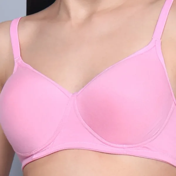 Bamboo Fabric Padded T Shirt Bra Soft Comfort Fit for Women