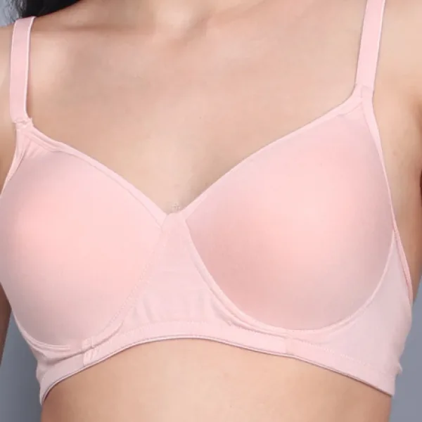Bamboo Fabric Padded T Shirt Bra Full Coverage for Women