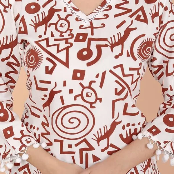 Geometric Printed Straight Kurti