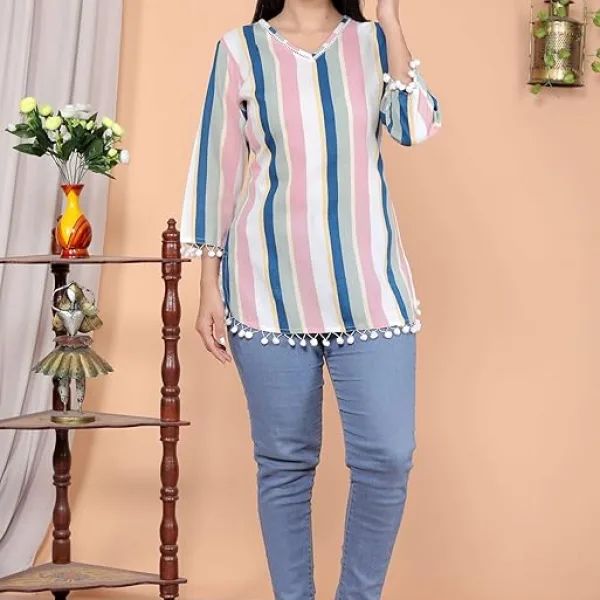 Printed Straight A line Kurti