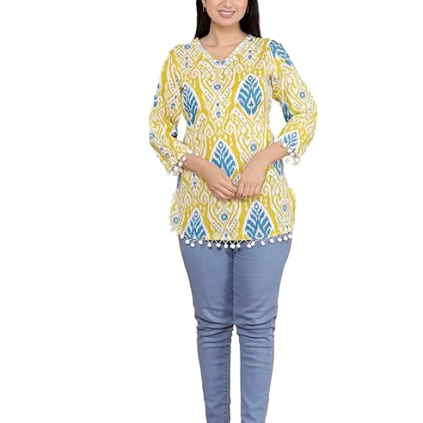 Geometric Printed Straight  Kurti