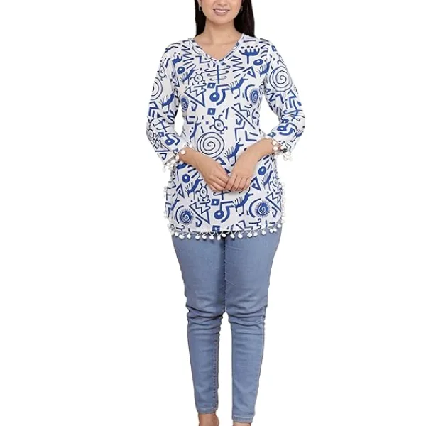 Geometric Printed Straight Kurti