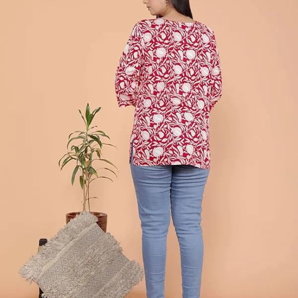 Women's Rayon Printed Stylish Kurta