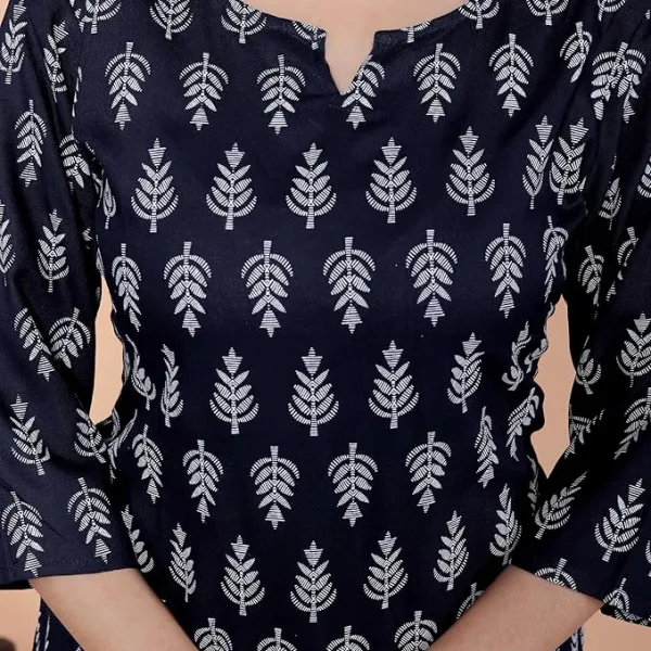 Women's Rayon Printed Stylish Kurta