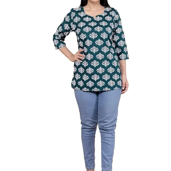 Women's Rayon Printed Stylish Kurta