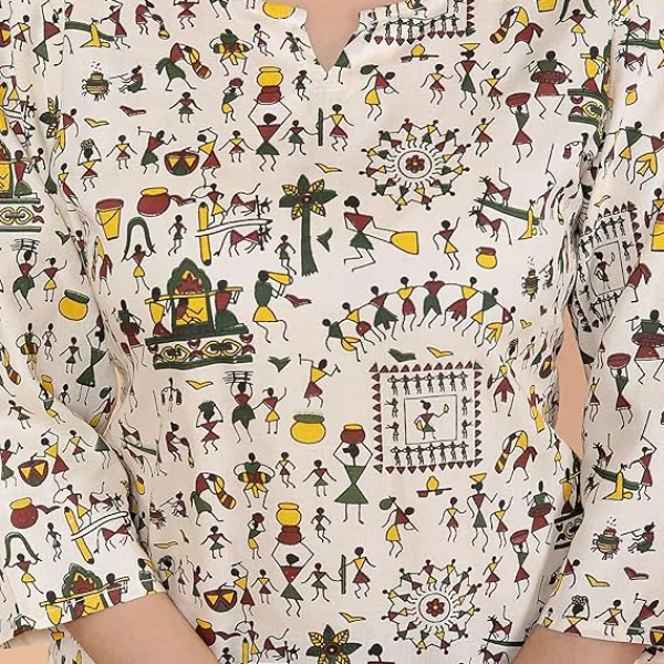 Women's Rayon Printed Stylish Kurta