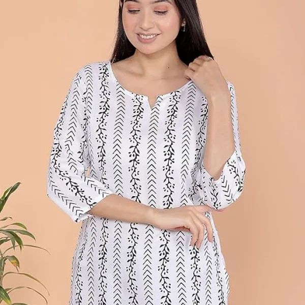 Women's Rayon Printed Stylish Kurta