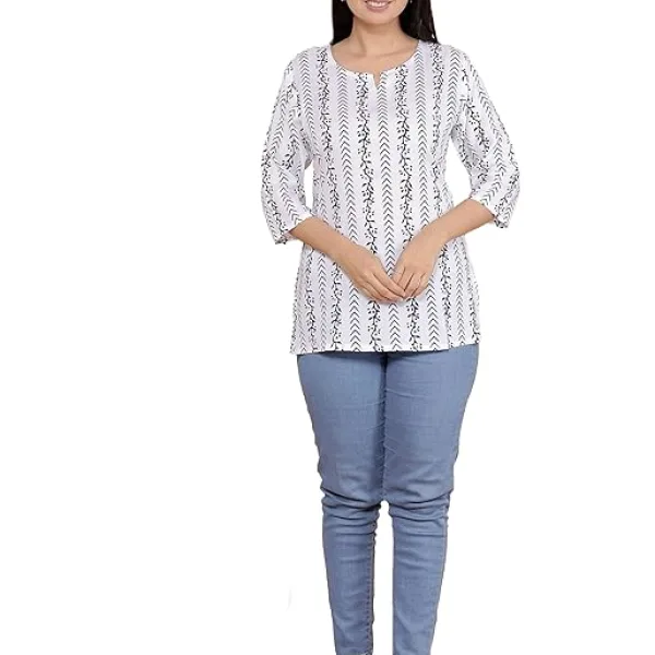 Women's Rayon Printed Stylish Kurta