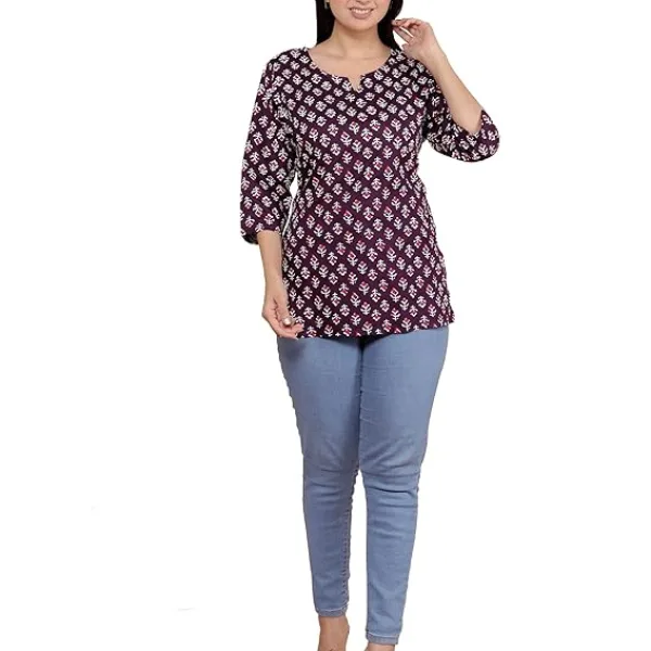 Women's Rayon Printed Stylish Kurta