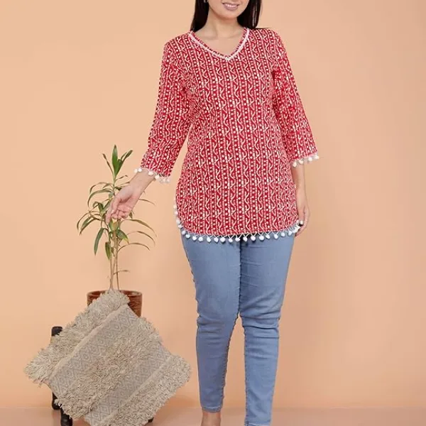 Printed Straight Kurti