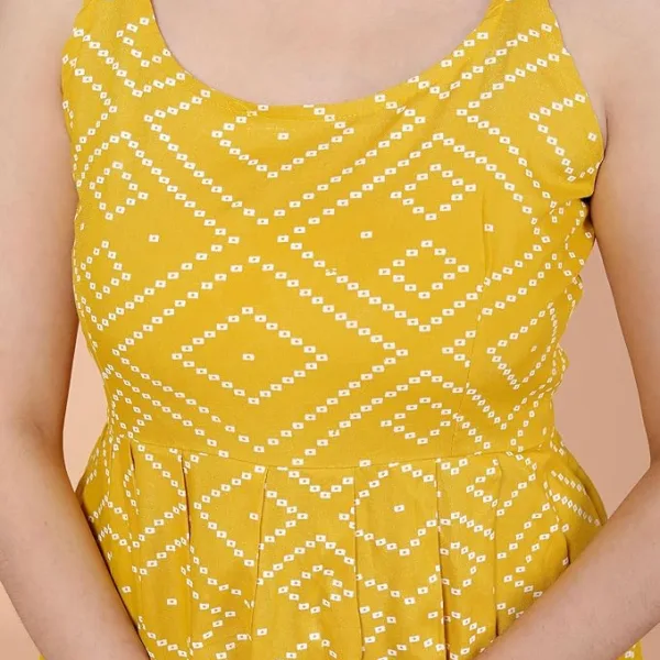 Women's Cotton Printed Short Flared Anarkali Kurti