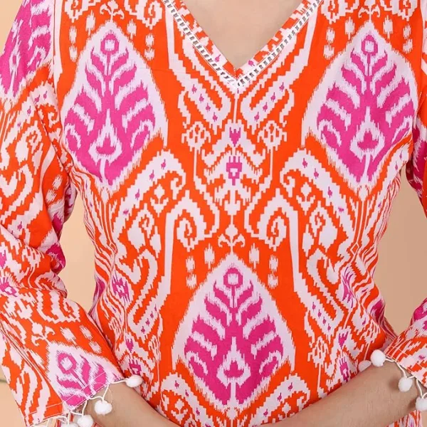 Geometric Printed Straight  Kurti