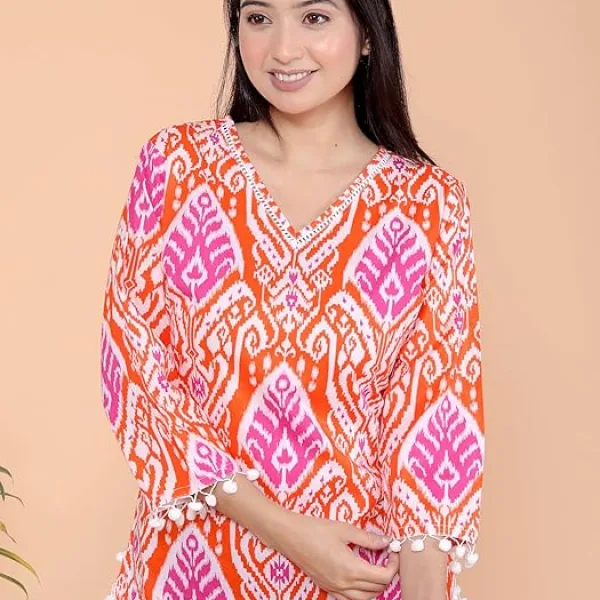 Geometric Printed Straight  Kurti