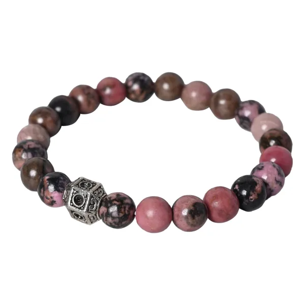 Rhodonite Healing Bracelet – Transformation, Compassion & Growth
