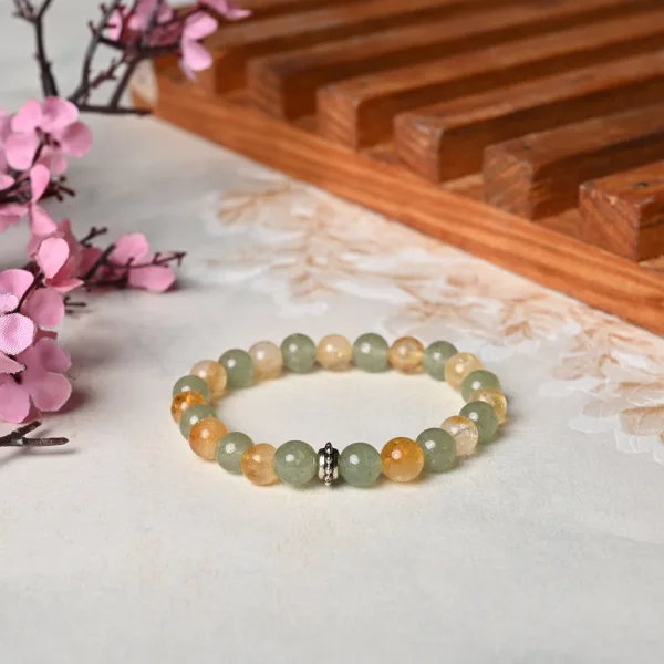 Aventurine & Citrine Healing Bracelet – Radiate Positivity & Wellness
