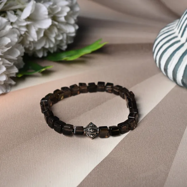 Embrace Tranquility With Smoky Quartz Healing Gemstone Bracelet