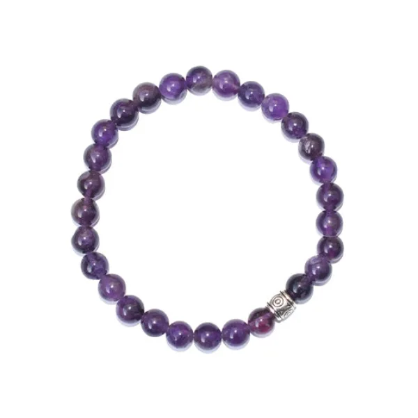 Real Certified Amethyst Stone Healing Bracelet | Powerful Stone For Protection & Inner Cleansing