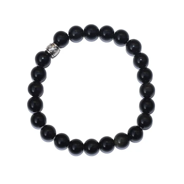 Original Certified Obsidian Bracelet For Balance and Emotional Wellbeing