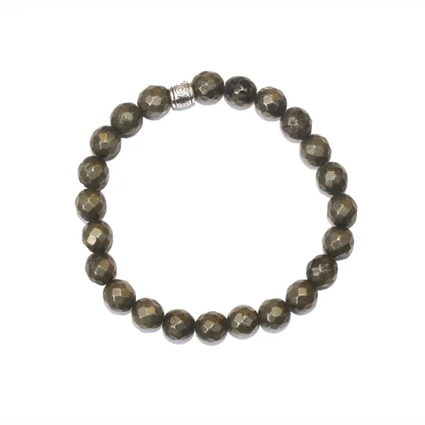 Natural Certified Pyrite Bracelet For Creativity and Energy