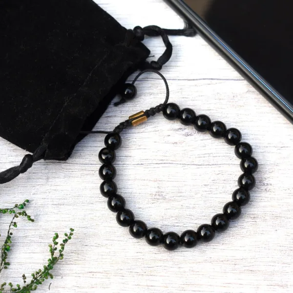 Natural Certified Onyx Bracelet For Protection, Health and Balance