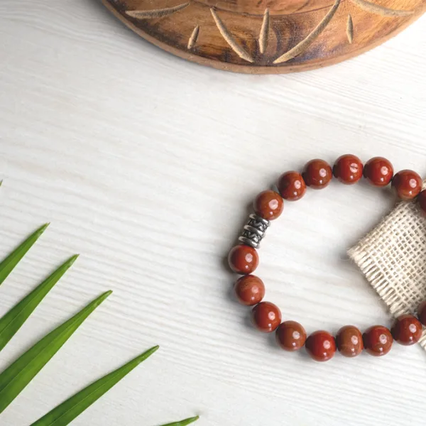 Original Red Jasper Bracelet For Balance, Endurance and Emotional Wellbeing