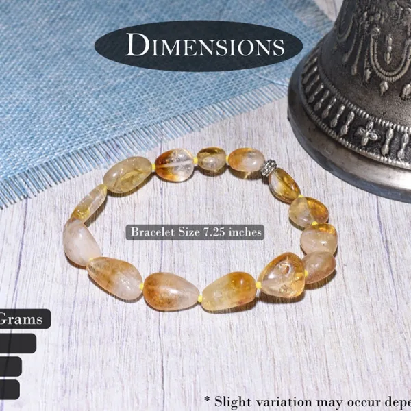 Natural Certified Citrine Bracelet For Success And Prosperity