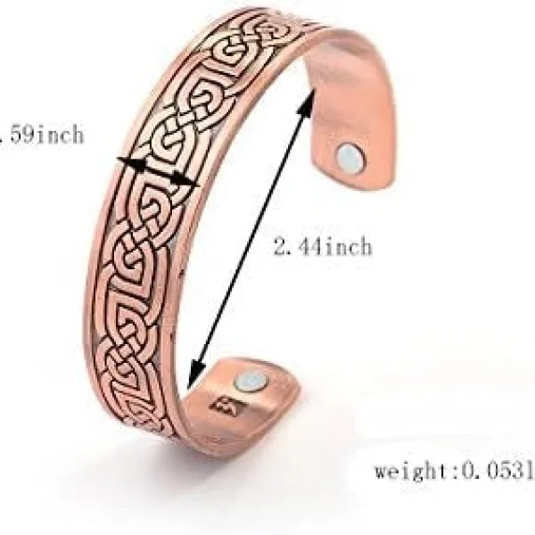 Pure Copper Magnetic Therapy Band - Kada for Arthritis Relief with Powerful Magnets