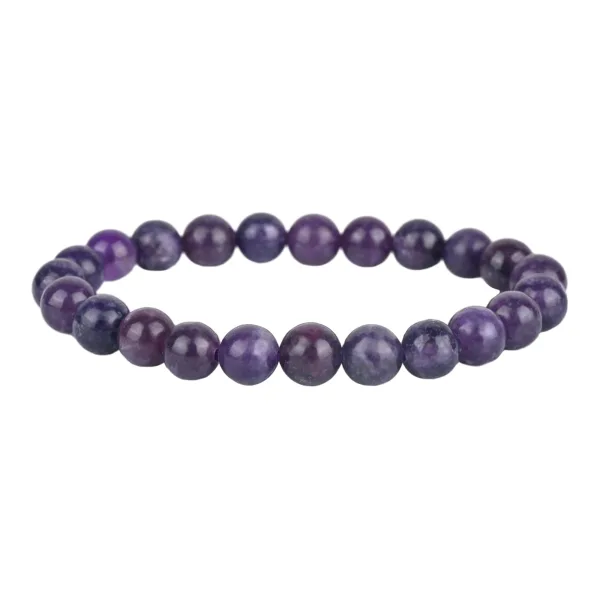 Natural Lepidolite Bracelet for Anxiety Relief & Emotional Balance